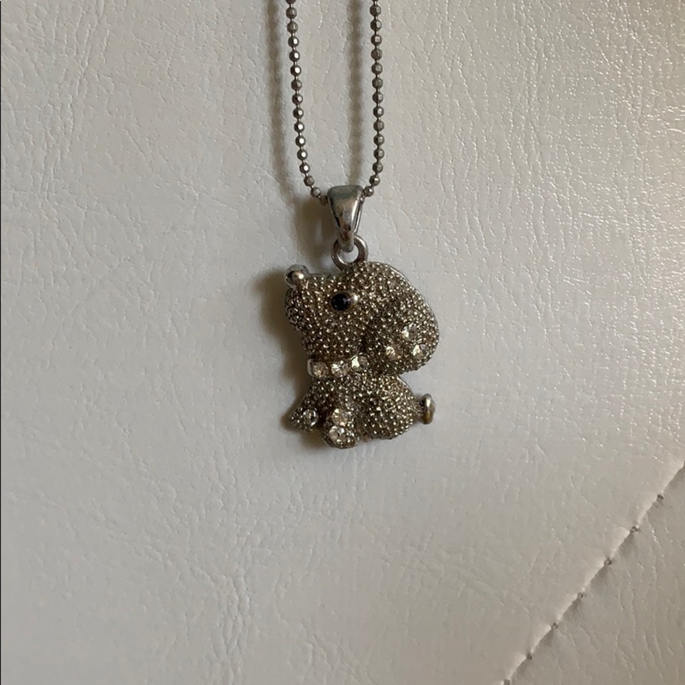 Crystal Puppy Pendent